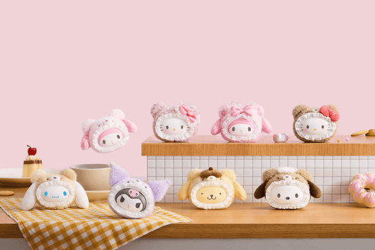 Hello Kitty And Friends Fluffy Teddy Bear Series Vinyl Plush Pendant Blind Box