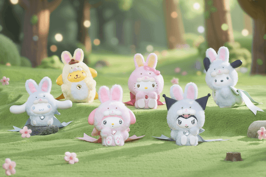 Sanrio Characters Diamond Bunny Baby Series Figures Blind Box