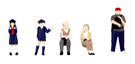 (Rerelease) 1/80 Scale super minifigure series6 That Day's Bus Stop Set - Release Date: 08/2026