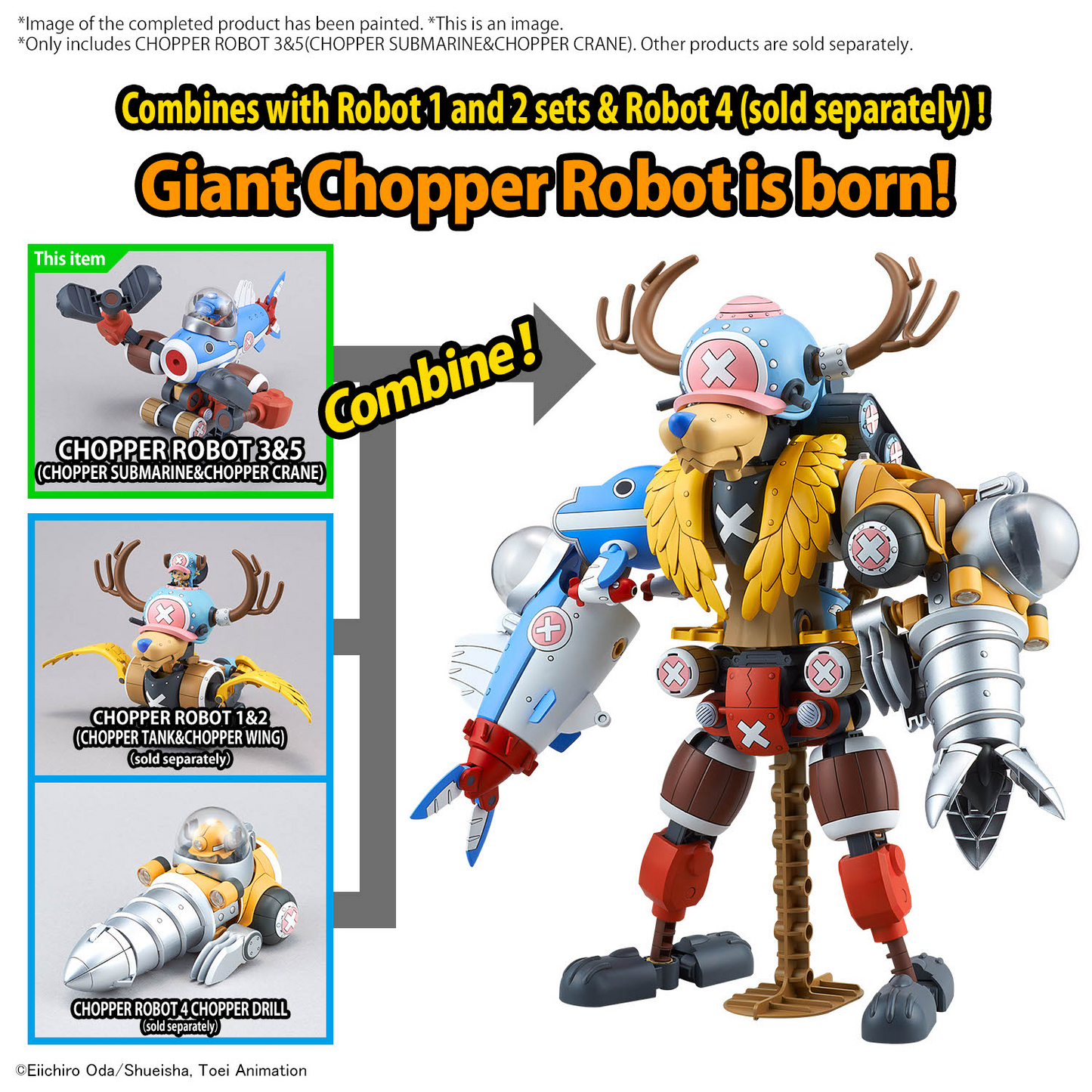 CHOPPER ROBO 3&5(CHOPPER SUBMARINE&CHOPPER CRANE)-4573102674449