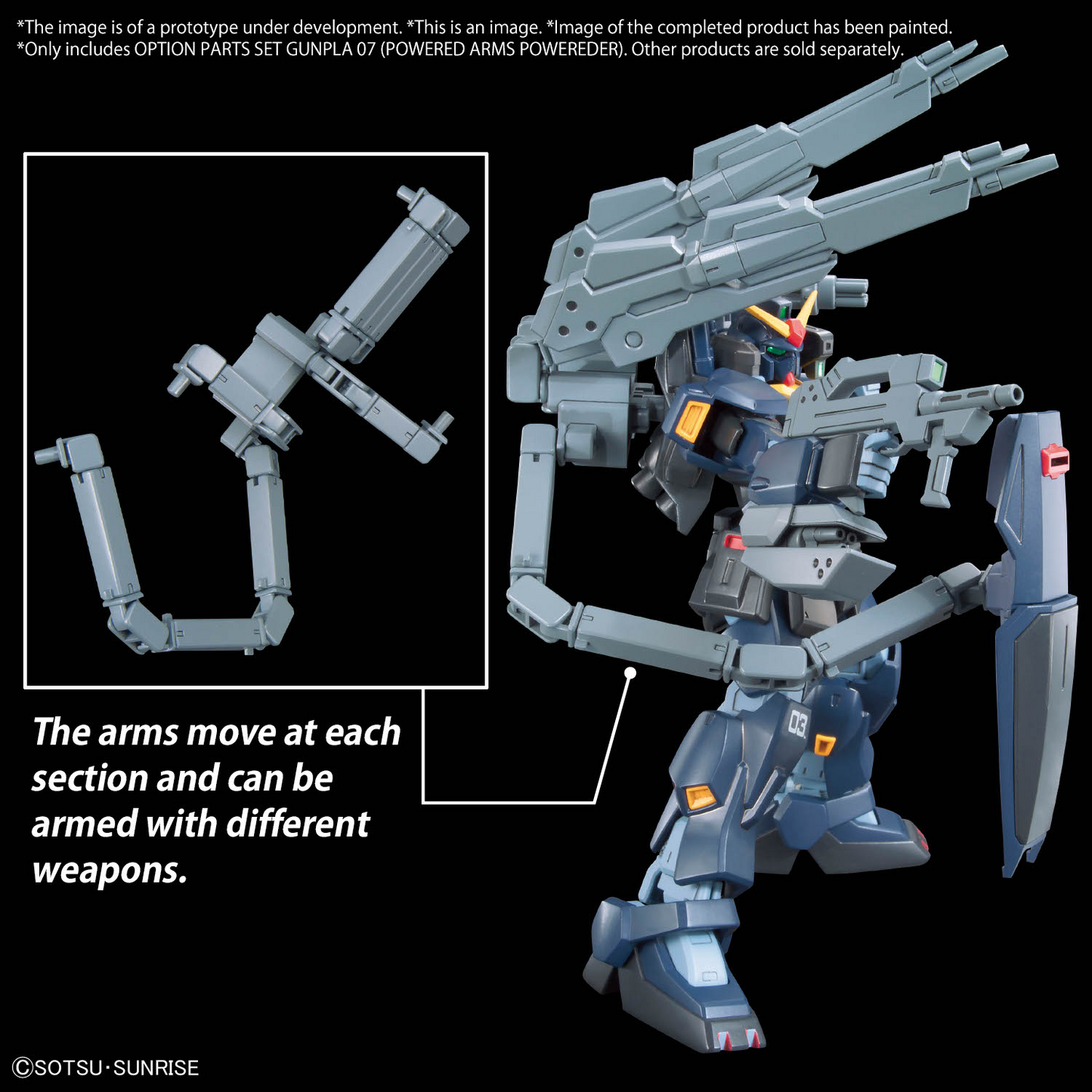 OPTION PARTS SET GUNPLA 07 (POWERED ARMS POWEREDER)