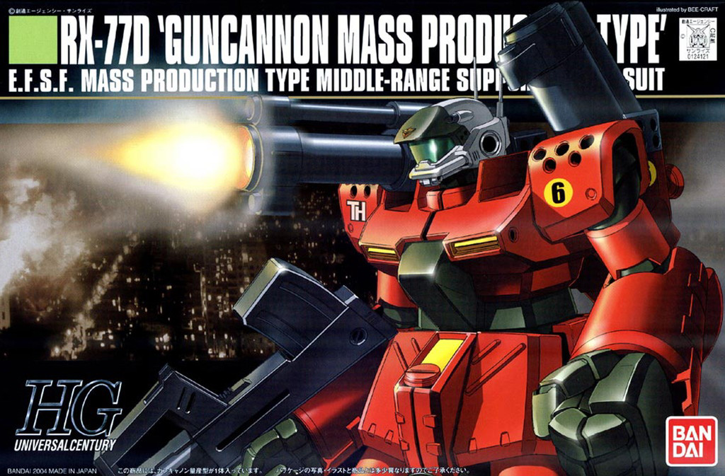 1/144 HGUC GUNCANNON MASS PRODUCTION TYPE-4573102591579