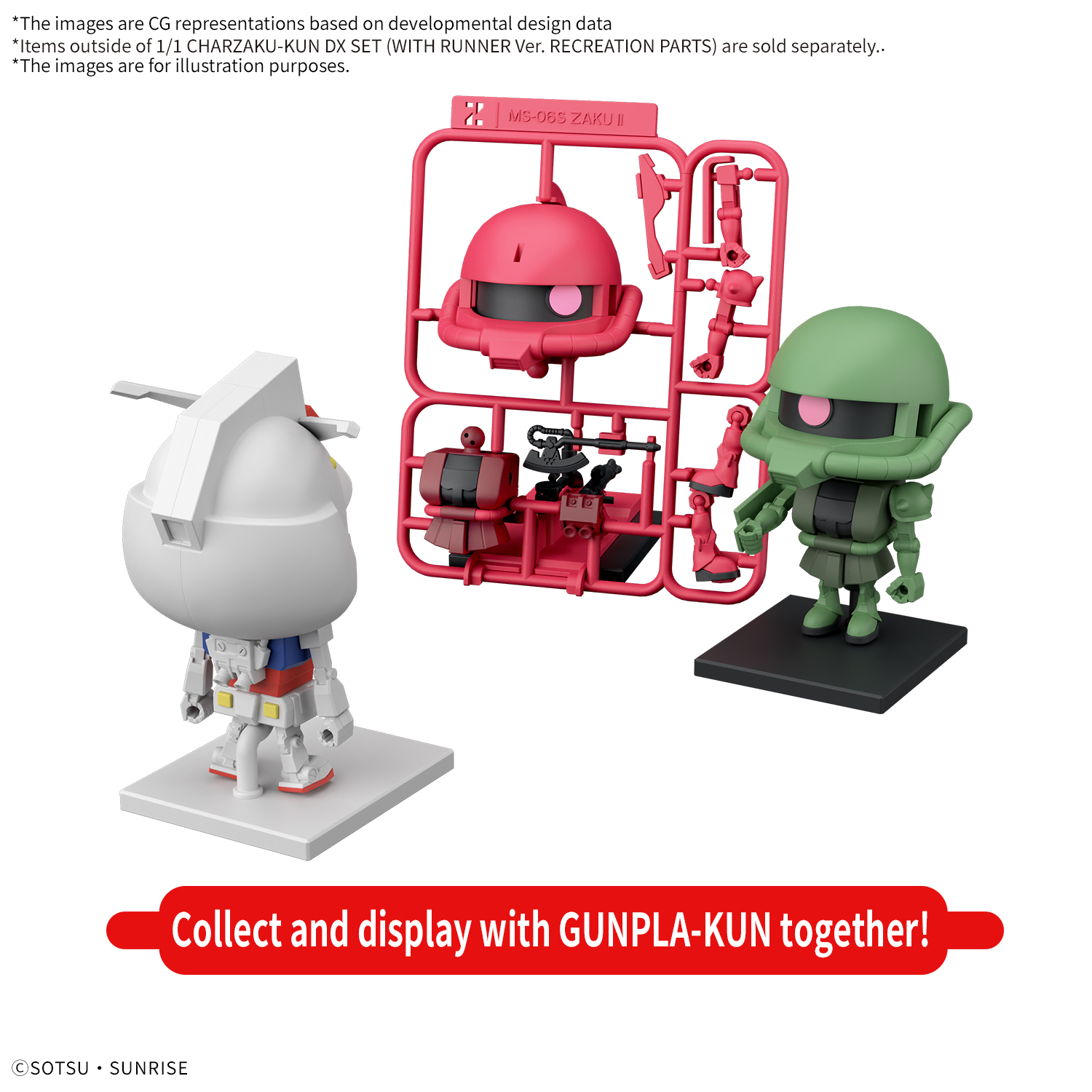 1/1 CHARZAKU-KUN DX SET (WITH RUNNER Ver. RECREATION PARTS)