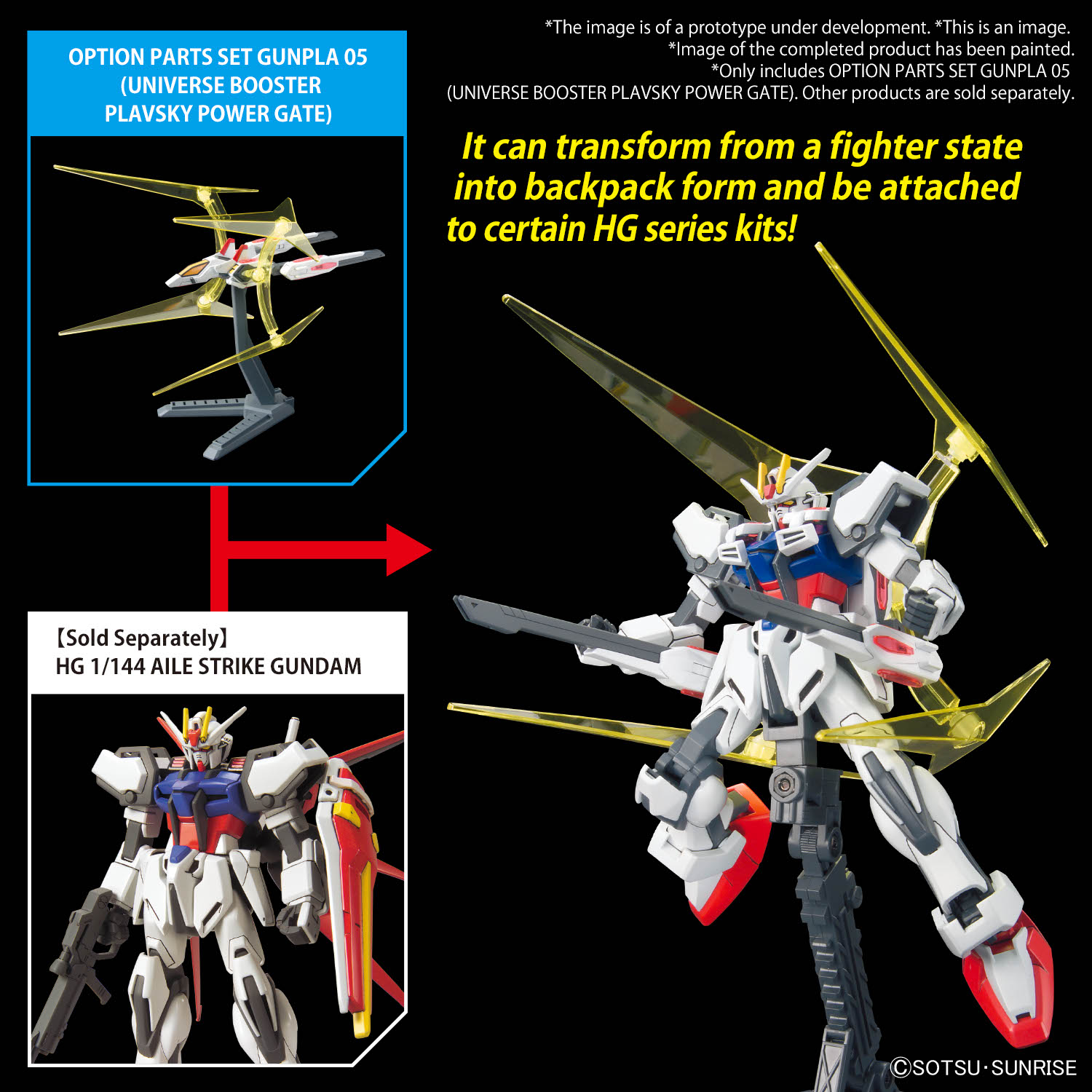 OPTION PARTS SET GUNPLA 05 (UNIVERSE BOOSTER PLAVSKY POWER GATE)