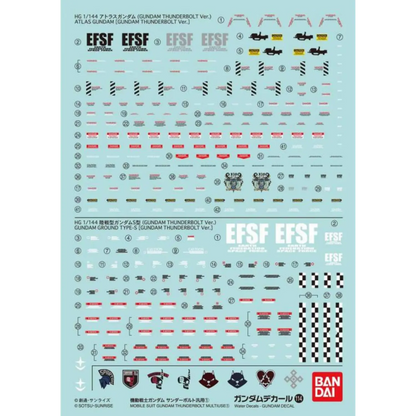 Gundam Decal 114 - Mobile Suit Gundam Thunderbolt Multiuse 1