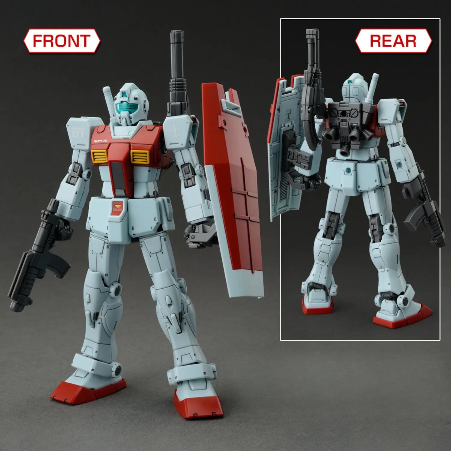 HG 1/144 RGM-79 GM (Shoulder Cannon/Missile Pod Equipment)