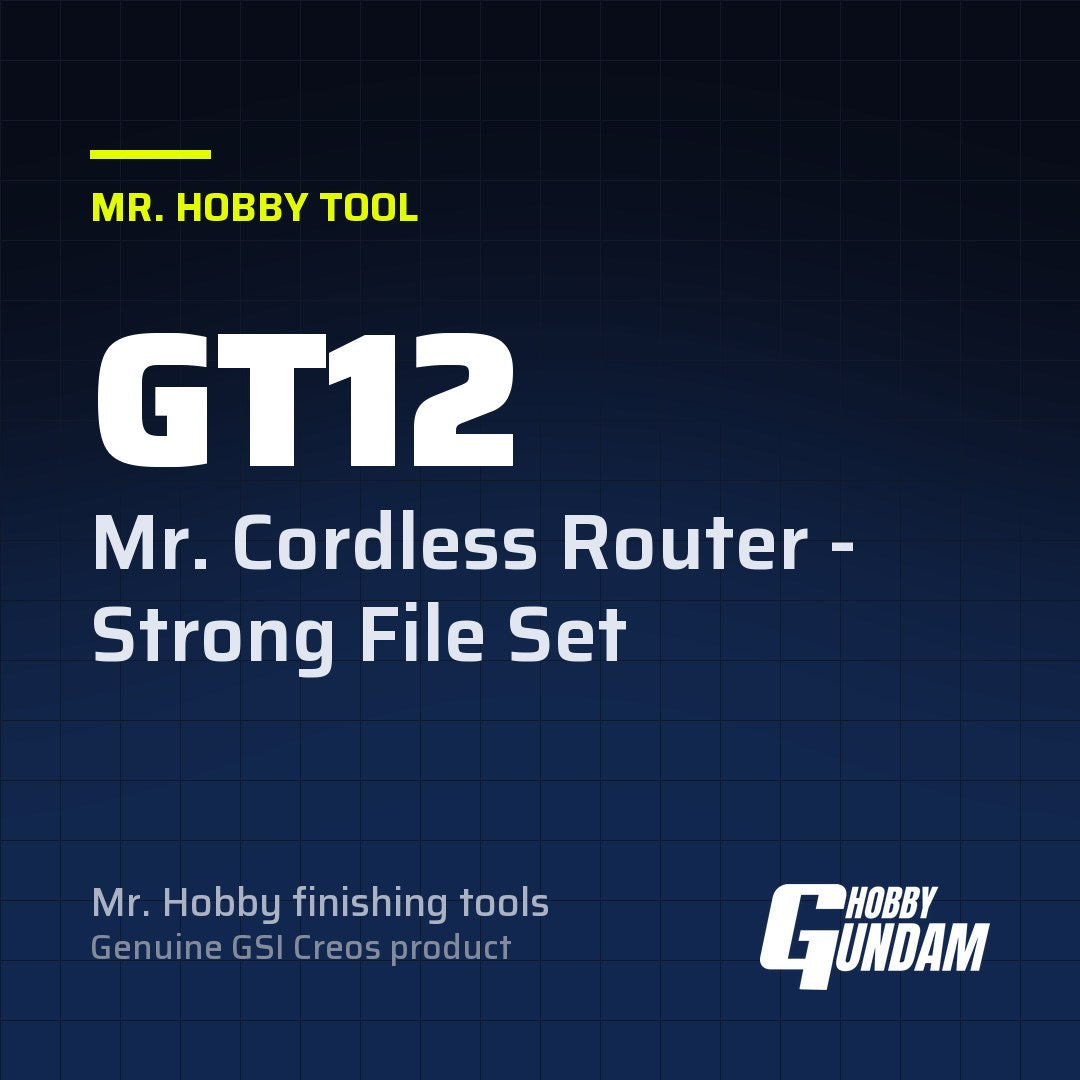 GT12 Mr. Cordless Router - Strong File Set