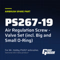 PS267-19 Air Regulation Screw - Valve Set (incl. Big and Small O-Ring)