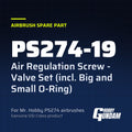 PS274-19 Air Regulation Screw - Valve Set (incl. Big and Small O-Ring)