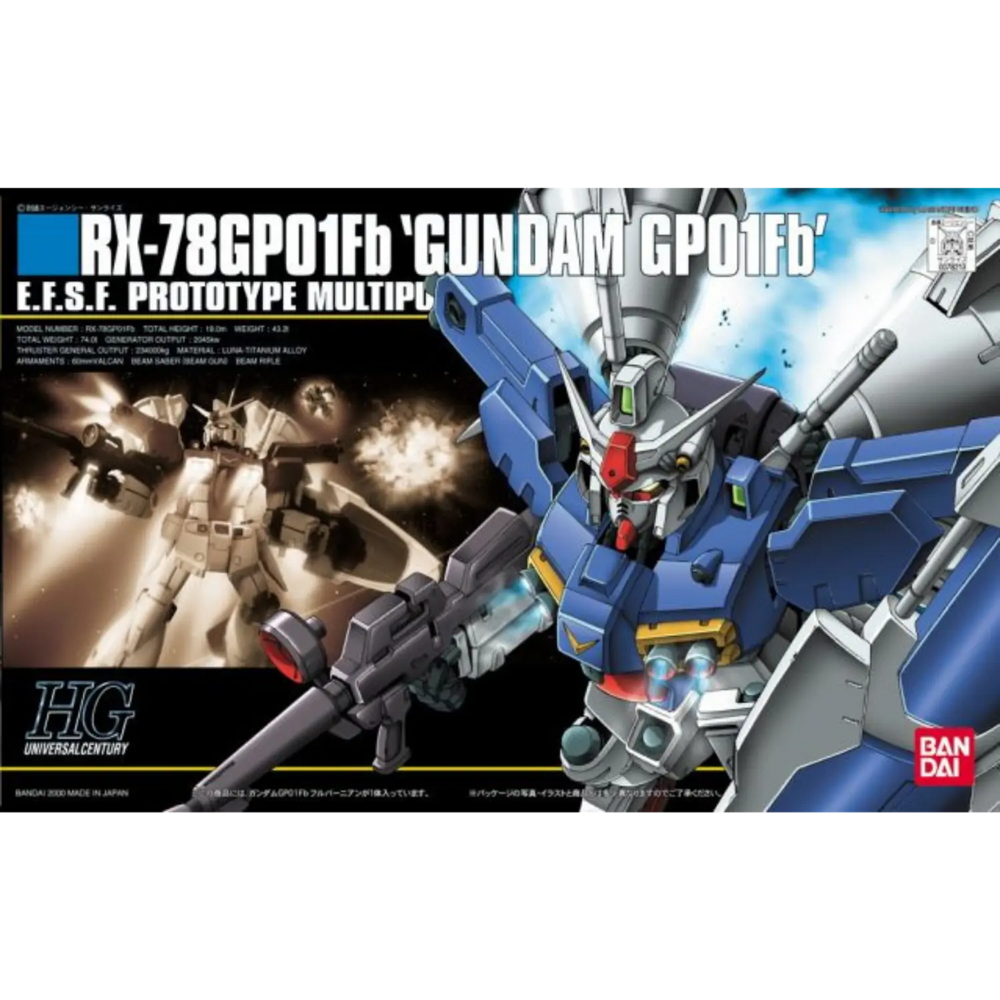 HGUC 1/144 #18 RX-78GP01-Fb Gundam Zephyranthes Full Burnern