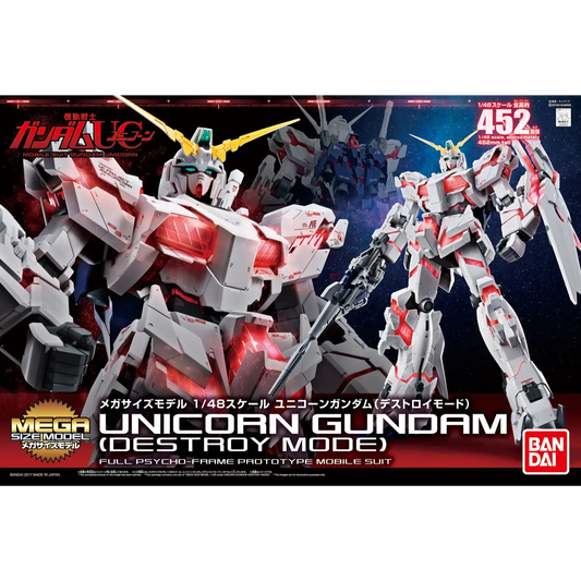 Mega Size 1/48 RX-0 Unicorn Gundam (Destroy Mode)